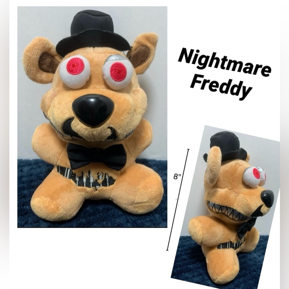 Nightmare Freddy Plush Toy 2016 Funko FNAF Five Nights At Freddy Stuffed Animal
